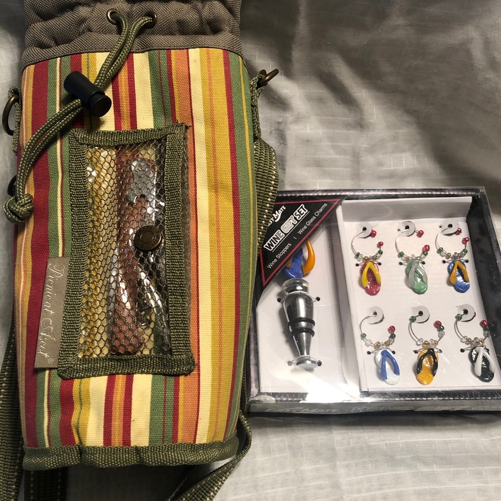 Picnic At Ascot Wine Bag & First Mate Gift Set